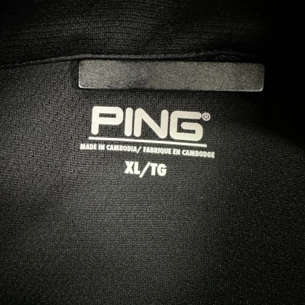 PING Iowa Hawkeyes Men's Sensorcool 1/4 Zip Golf Pullover Black Size XL NCAA